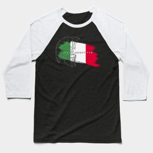 Minimalist Rugby Part 3 #008 - Italy Rugby Fan Baseball T-Shirt
